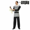 Costume per Adulti Th3 Party Nero (4 Pezzi)
