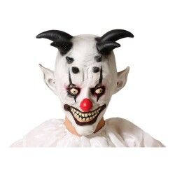Maschera Halloween Bianco Pagliaccio Malvagio