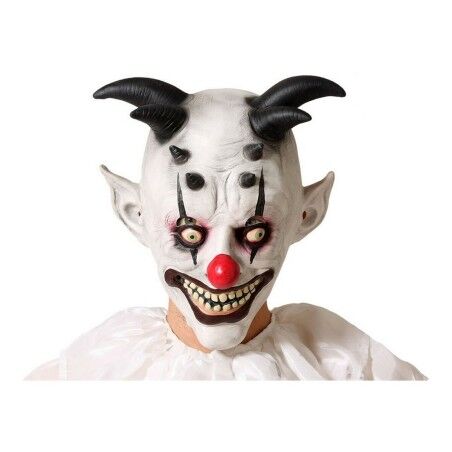 Maschera Halloween Bianco Pagliaccio Malvagio