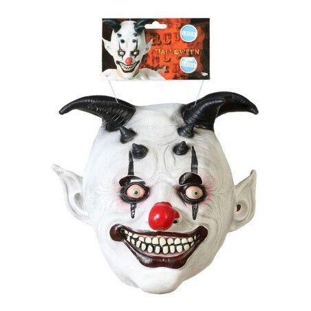 Maschera Halloween Bianco Pagliaccio Malvagio