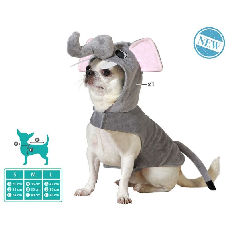 Costume per Cane Taglia M Elefante Costume per Cane Taglia M Elefante