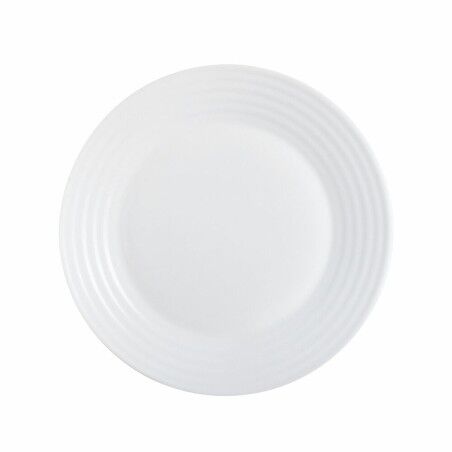 Piatto da Dolce Luminarc Harena Bianco Vetro (Ø 19 cm)