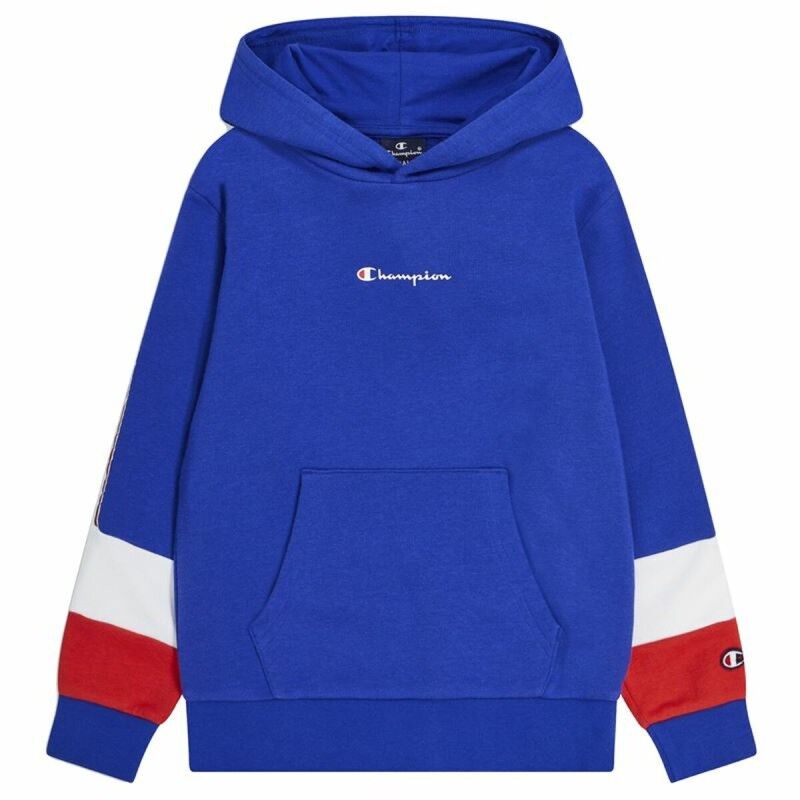 Felpa con Cappuccio Uomo Champion Hooded Azzurro Felpa con Cappuccio Uomo Champion Hooded Azzurro