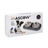 Ciotola per cani Mascow 317 Azzurro Metallo 40 x 8,5 x 22 cm Doppia