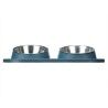 Ciotola per cani Mascow 317 Azzurro Metallo 40 x 8,5 x 22 cm Doppia
