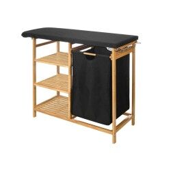 Asse da Stiro Kipit 1443FL BAMBOO Nero Stoffa Bambù