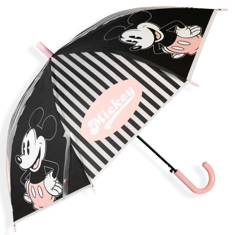 Ombrello a Bolla Mickey Mouse Good day Azzurro Ø 76 cm Ombrello a Bolla Mickey Mouse Good day Azzurro Ø 76 cm