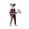 Costume per Bambini Arlecchino Sanguinario 7-9 Anni