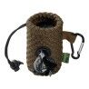 Dispenser di Buste per Animali Domestici Hunter Marrone Portaborse Rete