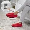 Pantofole Riscaldabili in Microonde InnovaGoods Rosso