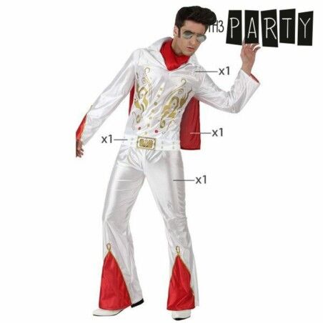 Costume per Adulti Th3 Party Bianco (4 Pezzi)