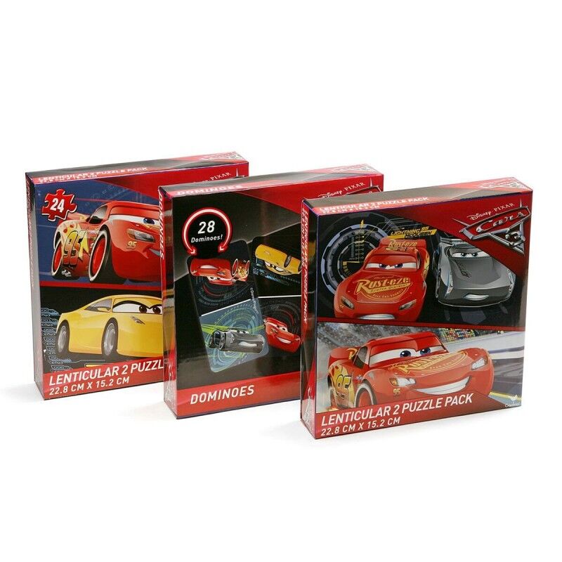 Set Puzzle e Domino Cars 3 Unità Set Puzzle e Domino Cars 3 Unità