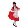 Costume per Bambini C3220 Rosso Cappuccetto Rosso Fantasia 5-6 Anni (4 Pezzi)