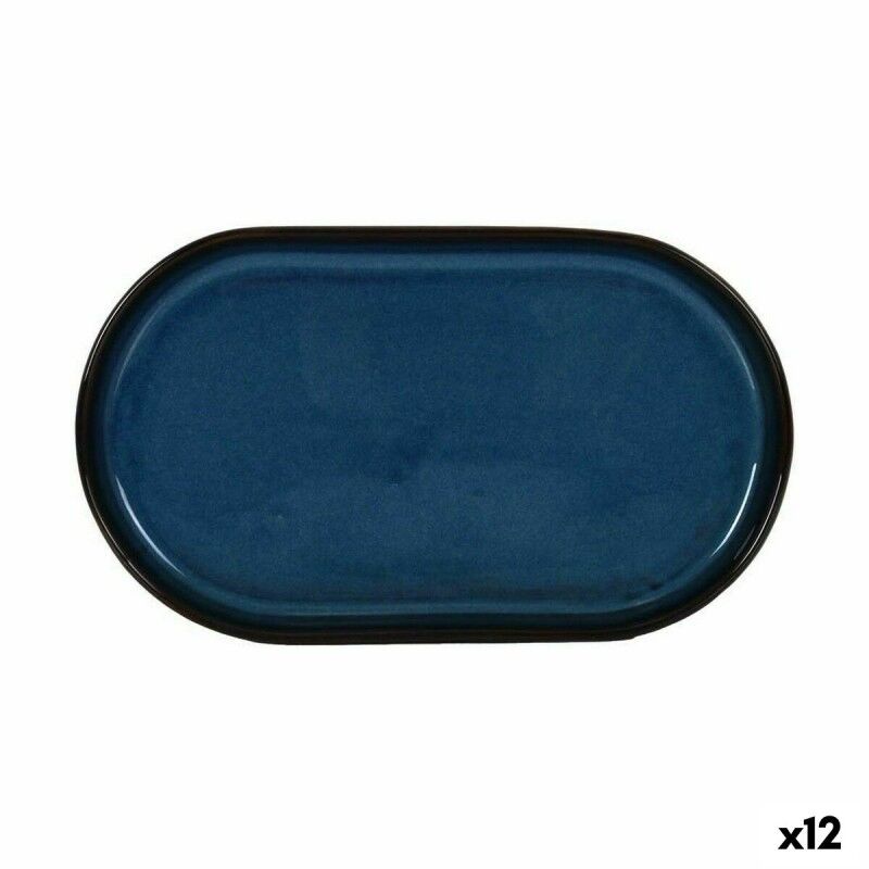 Vassoio per aperitivi La Mediterránea Chester Azzurro Ovale 25,3 x 13,5 x 2,6 cm (12 Unità) Vassoio per aperitivi La Mediterránea Chester Azzurro Ovale 25,3 x 13,5 x 2,6 cm (12 Unità)