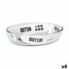 Teglia da Cucina Quttin 700 ml Vetro Ovale (6 Unità)