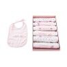 Set di Bavaglini Home ESPRIT Azzurro Rosa Cotone 19 x 29 x 3 cm (4 Unità)
