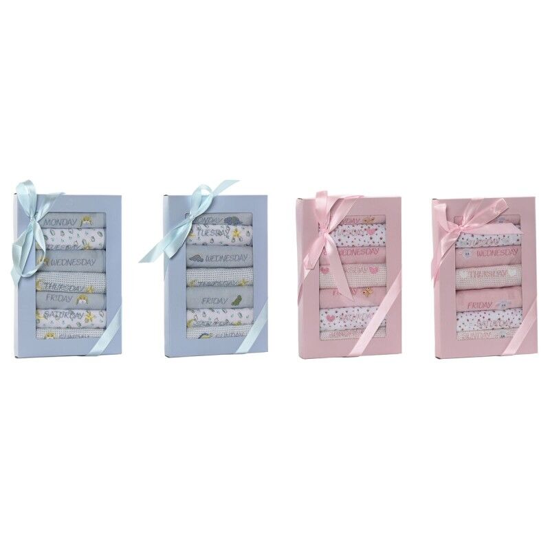 Set di Bavaglini Home ESPRIT Azzurro Rosa Cotone 19 x 29 x 3 cm (4 Unità) Set di Bavaglini Home ESPRIT Azzurro Rosa Cotone 19 x 29 x 3 cm (4 Unità)