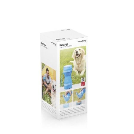 Bottiglia con Contenitore per Acqua e Cibo per Animali Domestici 2 in 1 Pettap InnovaGoods