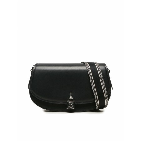 Borsa a Tracolla Michael Kors Mila Nero 25 x 14 x 6 cm