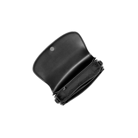 Borsa a Tracolla Michael Kors Mila Nero 25 x 14 x 6 cm