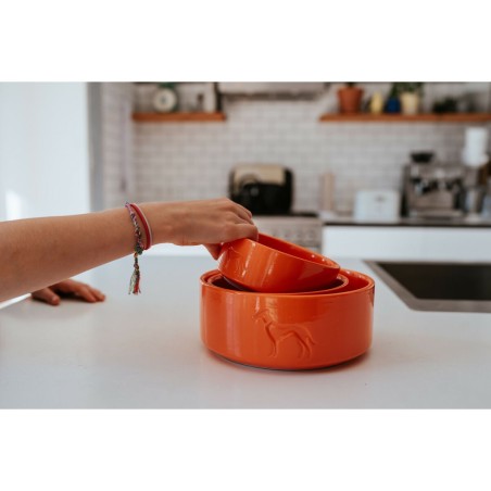 Ciotola per cani Hunter OSBY Arancio Ceramica 550 ml
