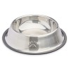 Ciotola per cani Mascow 310 Grigio Argentato Gomma Metallo 22 x 6 x 22 cm (12 Unità)