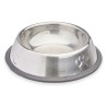 Ciotola per cani Mascow 312 Grigio Argentato Gomma Metallo 15 x 4 x 15 cm (24 Unità)