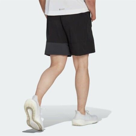 Pantaloni Corti Sportivi da Uomo Adidas Colourblock  Nero
