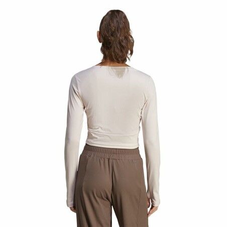 Maglia a maniche lunghe da donna Adidas Studio Beige
