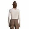 Maglia a maniche lunghe da donna Adidas Studio Beige