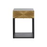 Comodino DKD Home Decor Dorato 35 x 40 x 55 cm Nero Metallo Legno