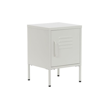 Comodino Home ESPRIT Bianco Metallo 35 x 35 x 51 cm