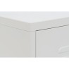 Comodino Home ESPRIT Bianco Metallo 35 x 35 x 51 cm