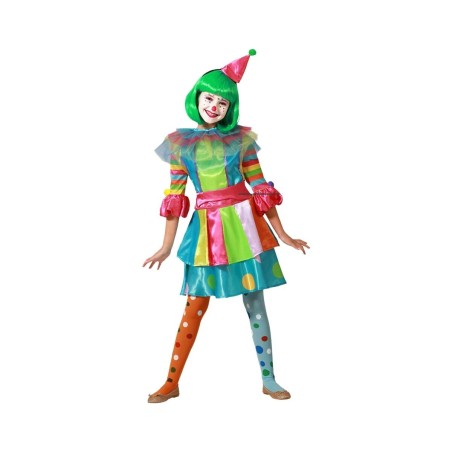 Costume per Bambini Pagliaccio Donna 7-9 Anni