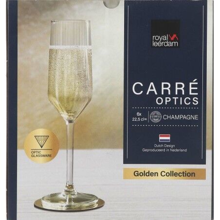 Calice da champagne Inde Carre optics 6 Pezzi