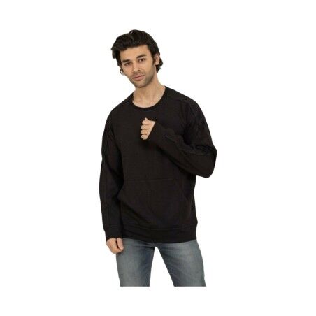 Felpa senza Cappuccio Uomo Calvin Klein Nero L (Ricondizionati B)