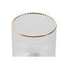 Set di Bicchieri Home ESPRIT Trasparente Dorato Cristallo 320 ml (6 Unità)