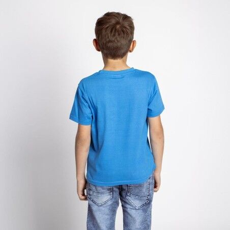 Maglia a Maniche Corte per Bambini The Avengers Azzurro