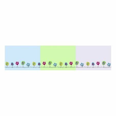 Paracolpi per culla Cool Kids Patch Garden (60 x 60 x 60 + 40 cm)