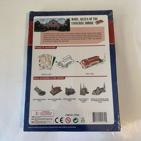 Puzzle 3D CubicFun MARY QUEEN OF THE UNIVERSE SHRINE Multicolore 54 Pezzi