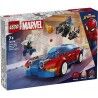 Set di Costruzioni Lego Coche de Carreras de Spider-Man y Duende Verde Venomizado Multicolore