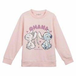 Felpa per Bambini Stitch Rosa