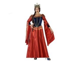 Costume per Adulti 113916 Rosso Blu Marino Regina Medievale