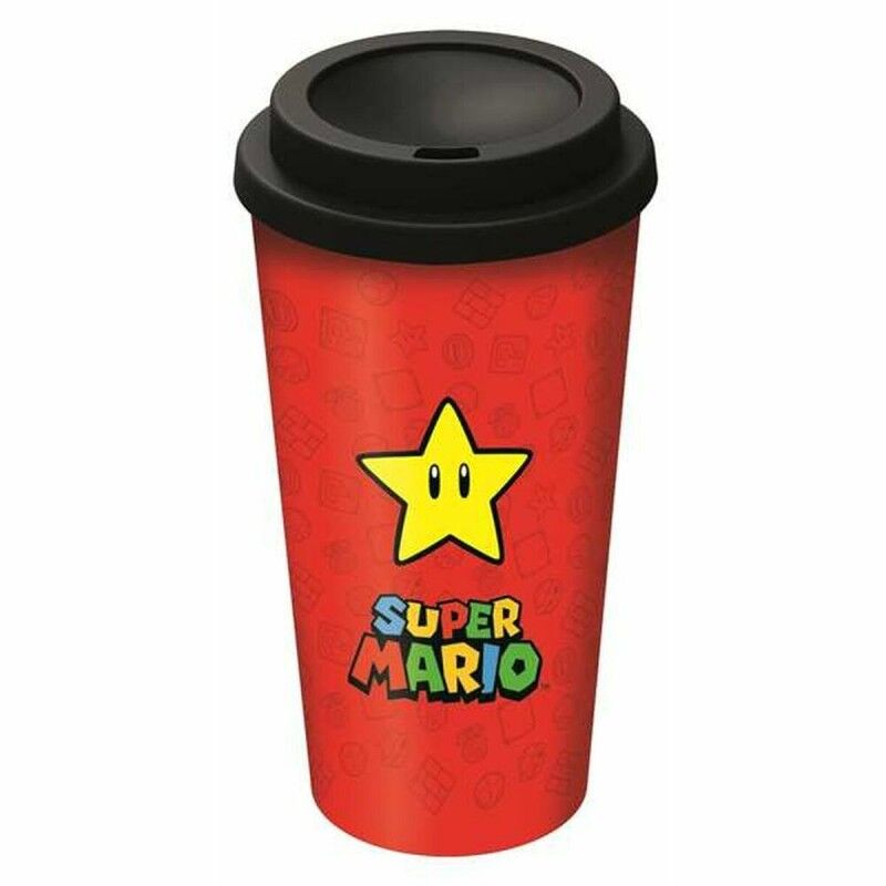 Bicchiere con Tappo Super Mario 01379 (520 ml) Bicchiere con Tappo Super Mario 01379 (520 ml)