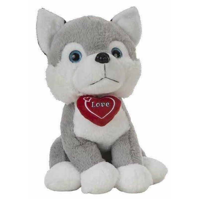 Peluche Husky Cuore 36 cm Peluche Husky Cuore 36 cm