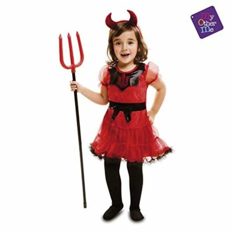 Costume per Bambini My Other Me Diavolo Donna 3-4 Anni (2 Pezzi)