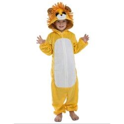 Costume per Bambini My Other Me Big Eyes Leone 10-12 Anni Bianco Nero