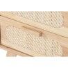Comodino Home ESPRIT Legno Metallo Rattan 40 x 30 x 48 cm