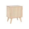 Comodino Home ESPRIT Legno Metallo Rattan 40 x 30 x 48 cm