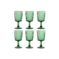 Set di Bicchieri Home ESPRIT Verde Cristallo 285 ml (6 Unità)